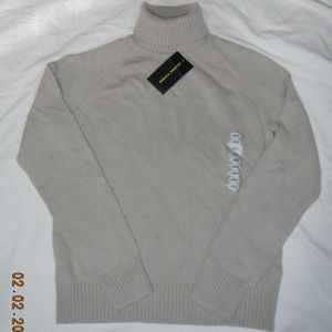 NWT Jeanne Pierre Turtle Neck Sweater Biege Wns L